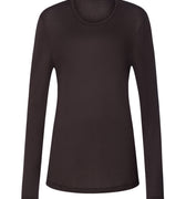 Arthur Arbesser X Hanro Crew Neck Cotton Top | Dark Pine 76334-2751